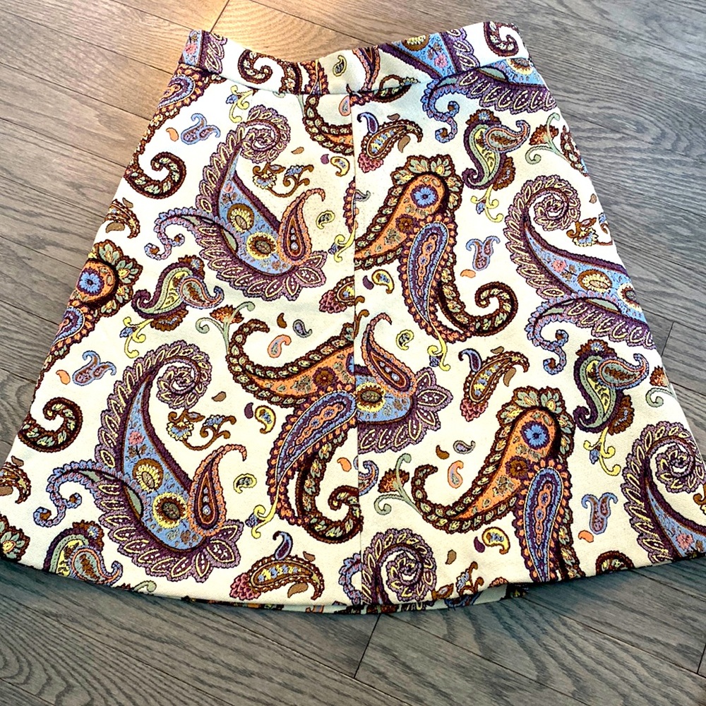 Zara A line printed skirt